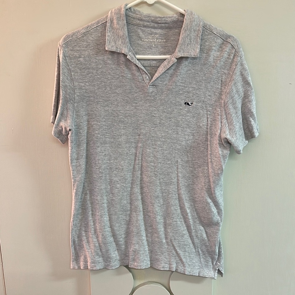 Vineyard Vines Gray Polo Shirt Casual Comfort
